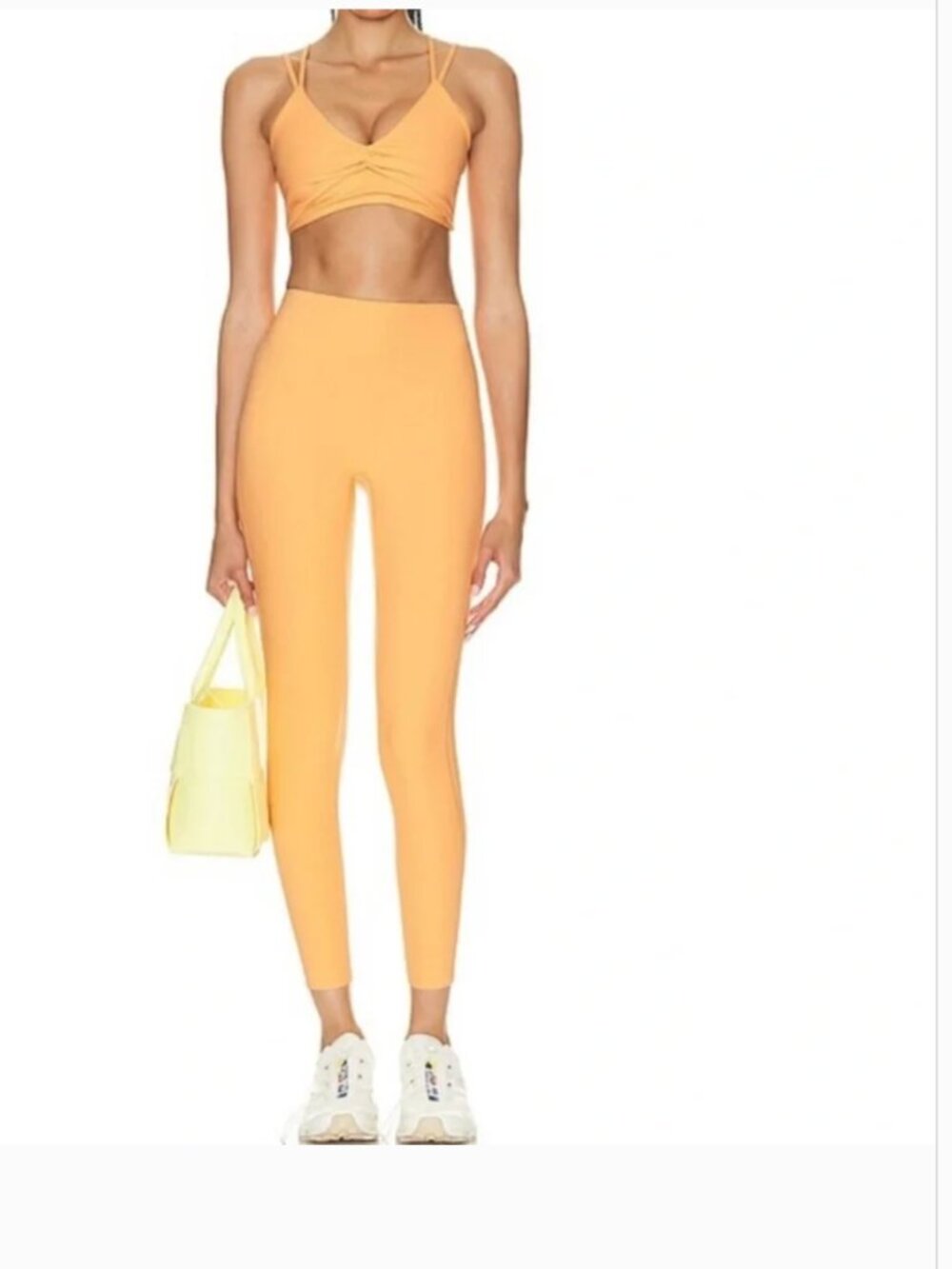 Le Ore Activewear Orange Leggings & Sports Bra